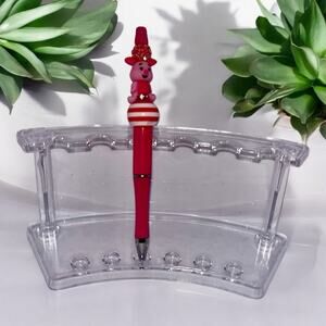 Piglet refillable beaded pen